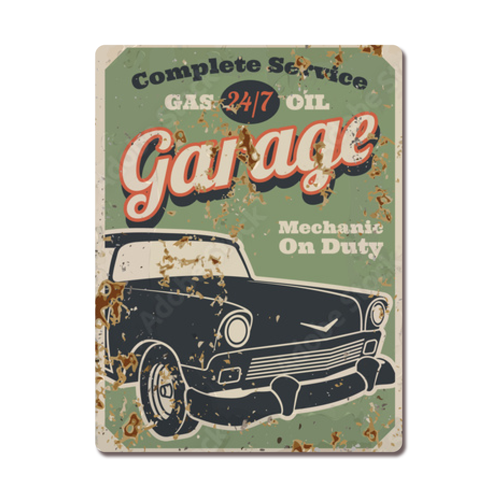 Complete Service Garage - Retro Sign - Metal Novelty Funny Sign