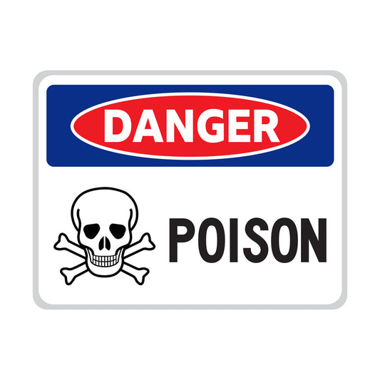 Beware of Poison - Metal Novelty Funny Sign